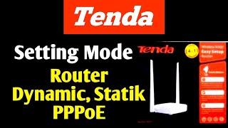 Tenda Router Setup - Dynamic, Statik & PPPoE