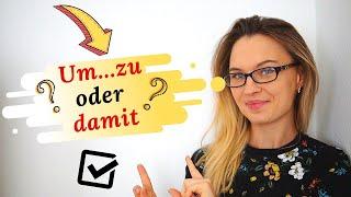 Um...zu vs. damit | Finalsätze in Deutsch (A2, B1)