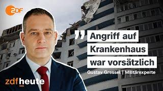 Lücke in Luftabwehr der Ukraine? Experte zum Krankenhaus-Angriff | ZDFheute live