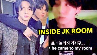 Jungkook reveals Jin came to his room (JK Vlive 2022.04.05)