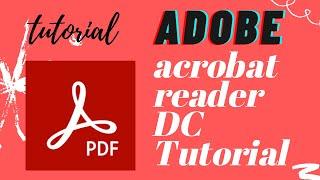 adobe acrobat reader DC tutorial