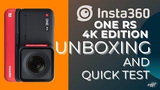 INSTA360 ONE RS-4K EDITION: UNBOXING AND QUICK TEST