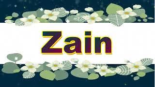 Zain name whatsapp status  Status By Sani Production R S