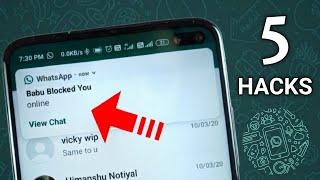 5 TAGDI WhatsApp TRICKS OR JUGAAD ZARUR TRY KARO  Hidden WhatsApp Features