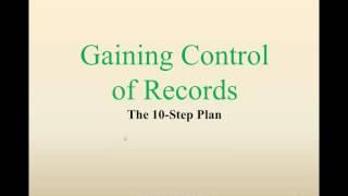 Records Management from Start to Finish   Part 1