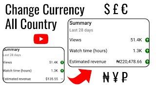 How to Change YouTube Channel Currency