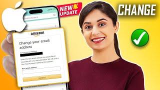 How to Change Email Address on Amazon Account on iPhone 2024 | Update Email on Amazon