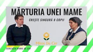 Mărturia cutremurătoare a unei mame care creste singură 8 copii