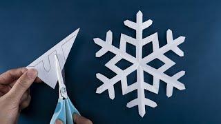 Paper Snowflakes #02 - Easy Paper Snowflakes - How to make Snowflakes out of paper