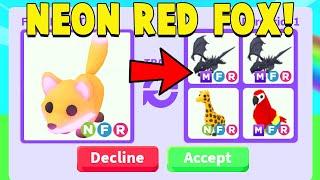 Trading NEON RED FOX in Adopt Me!