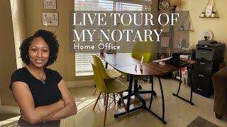 Tour of my Home Office Setup for Notary Work and How I Make it Work