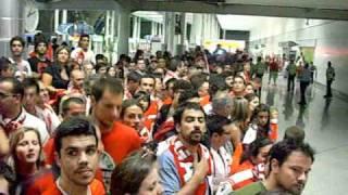 Chegada do SC Braga ao aeroporto - ambiente