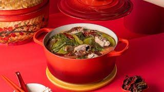 Le Creuset Spicy and Sour Mustard Greens Stew