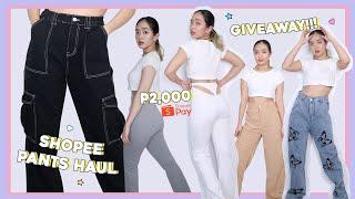 Shopee PANTS/JEANS Haul (5.5 Ready) | phonycore 2021 (Philippines)