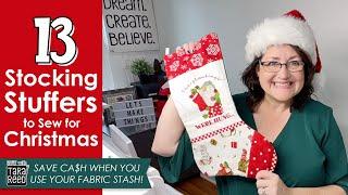 Stocking Stuffers Ideas - 13 Stocking Stuffers to Sew with Fabric Scraps