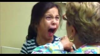 Little Girl Freaks Out Getting Flu Shot