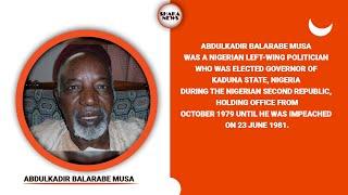 Abdulkadir Balarabe Musa #SHAKANEWS #EXCLUSIVE interview with late former Governor of Kaduna State.