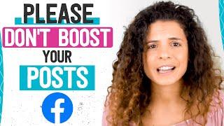 Handmade Shop Facebook Tips: Why You Shouldn't Boost Your Posts