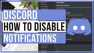 Discord - How To Disable Notifications