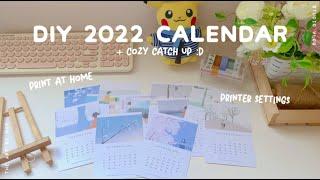 How to make desk calendars at home  printer settings using Canon Pixma  sticker business vlog