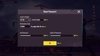 How To Change/Reset Password Of Mobile Login In PUBG Mobile