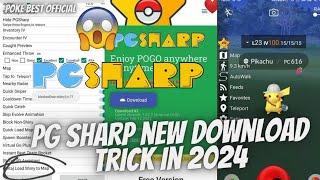 PG Sharp New Download Trick In 2024| Auto Walk,  Spoofing,  Shiny Scanner,  Joystick,  Pg Sharp