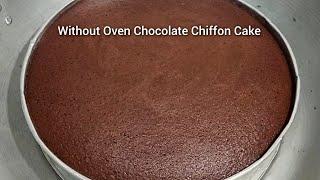 [No Oven] Chocolate Chiffon Cake Recipe Sa Kawali Easy And Fluffy Chocolate Chiffon Cake