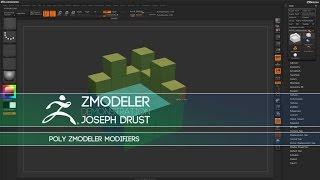 ZBrush ZModeler Polygon Actions - Poly ZModeler Modifiers