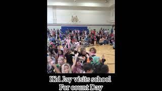 KID JAY VISIT SCHOOLS ON COUNT DAY.... @ericksonelementary5154