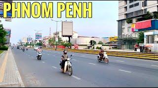 Phnom Penh city of Cambodia | Driving tour downtown [14,May,2021]