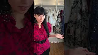 Styling a vintage corporate vampire outfit #shorts