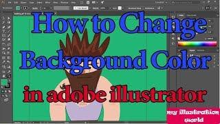 How to change the background color in adobe illustrator?