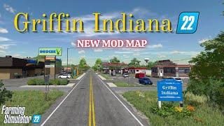 "GRIFFIN INDIANA 22" FS22 Map Tour/Review | New Mod Map | Farming Simulator 22 | PS5