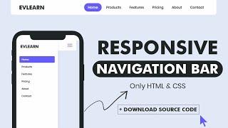 Responsive Navbar HTML CSS, Responsive Navbar HTML CSS JavaScript