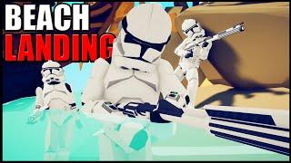 TABS Clone Beach Landing! - Totally Accurate Battle Simulator: Star Wars Mod