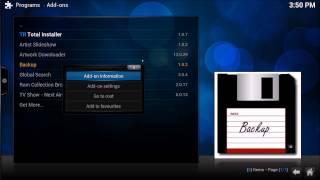 Backup Kodi and XBMC to Network Storage Drive