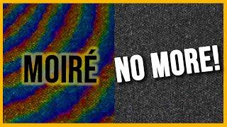 Remove Moiré Pattern & False Colour easily (if your camera supports it)