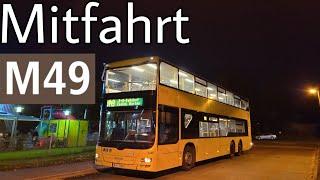 Berlin | Mitfahrt | MAN Lion's City DD A39 | Linie M49 | Hertzallee - Heerstraße/Nennhauser Damm