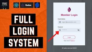 Creating a Complete LOGIN Page in React Js and Node Js FROM SCRATCH