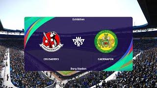 Crusaders FC vs Caernarfon Town (17/07/2024) UEFA Europa Conference League PES 2021