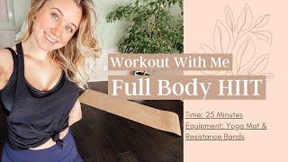 25 MIN AT HOME WORKOUT | 25min REAL TIME workout - Resistance Bands Only