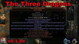 Path Of Exile 2 Unique Items - The Three Dragons (Solid Mask)v0.1.0e