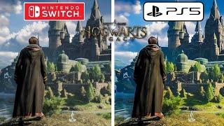 Hogwarts Legacy PS5 vs Nintendo Switch Graphics Comparison