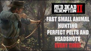 Red Dead Redemption 2 | Fast Small Animal Hunting | Perfect Pelts and Headshots Every Time!