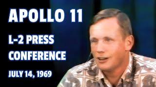 Apollo 11 L-2 Press Conference - July 14, 1969, Armstrong, Aldrin, Collins,  HD Remaster