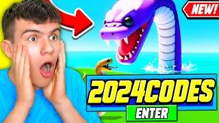 *NEW* ALL WORKING CODES FOR BE A SNAKE IN 2024! ROBLOX BE A SHARK CODES