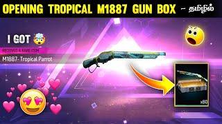  OPENING TROPICAL PARROT M1887 GUN CREATES  | I GOT TROPICAL M1887  | OPENING TROPICAL GUN BOX