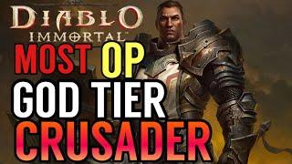 INSANE DAMAGE GOD TIER CRUSADER PVE BUILD! 70% MOVEMENT SPEED  DIABLO IMMORTAL