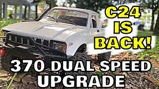 WPL C24 is back! Dual-speed 370 motor upgrade