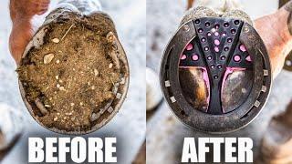 Satisfying Horse Hoof Restoration in 4K | FARRIER ASMR